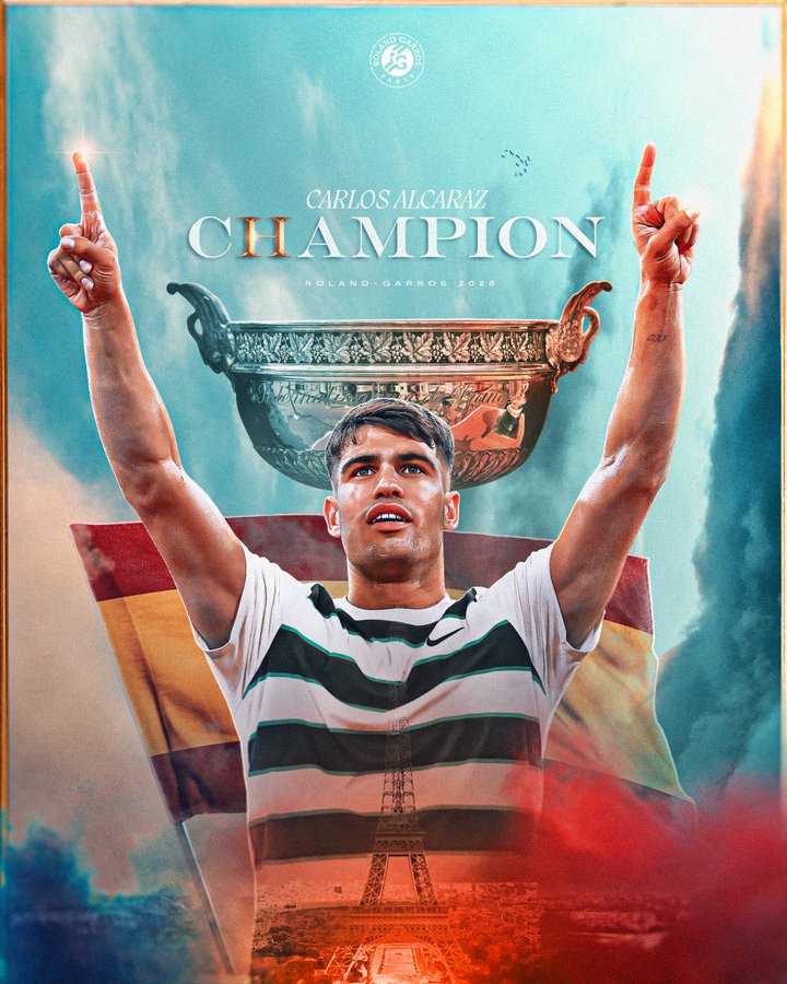 Carlos Alcaraz Triumphs Over Jannik Sinner in Thrilling Roland Garros Final