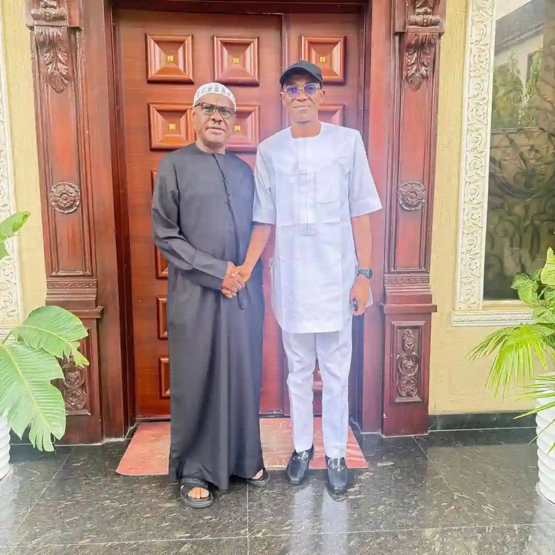 Factional Labour Party Chairman Julius Abure, Visits Wike in Abuja