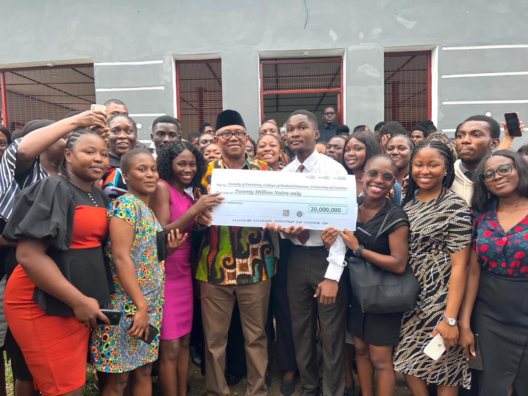 Peter Obi Donates ₦20 Million to Unical Dentistry Faculty