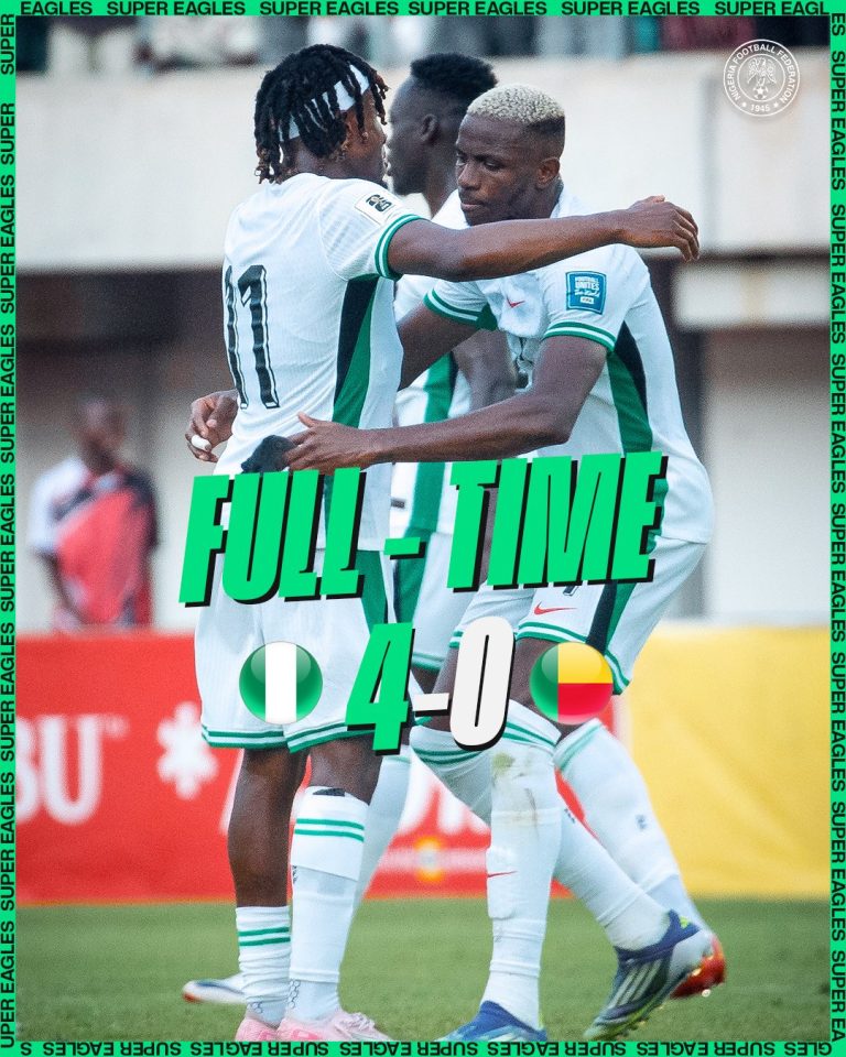 Super Eagles Soar to Victory: Osimhen Hat-Trick Sinks Benin in Crucial World Cup Qualifier