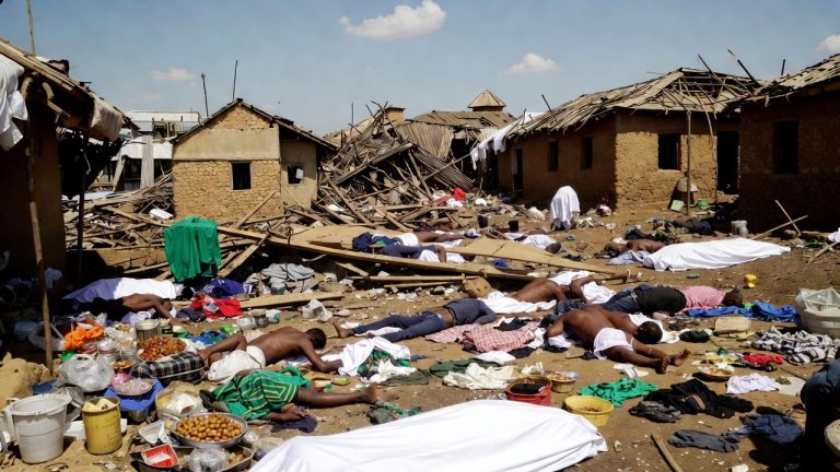 At least 200 feared dead in Nigerian military jet strike on village market