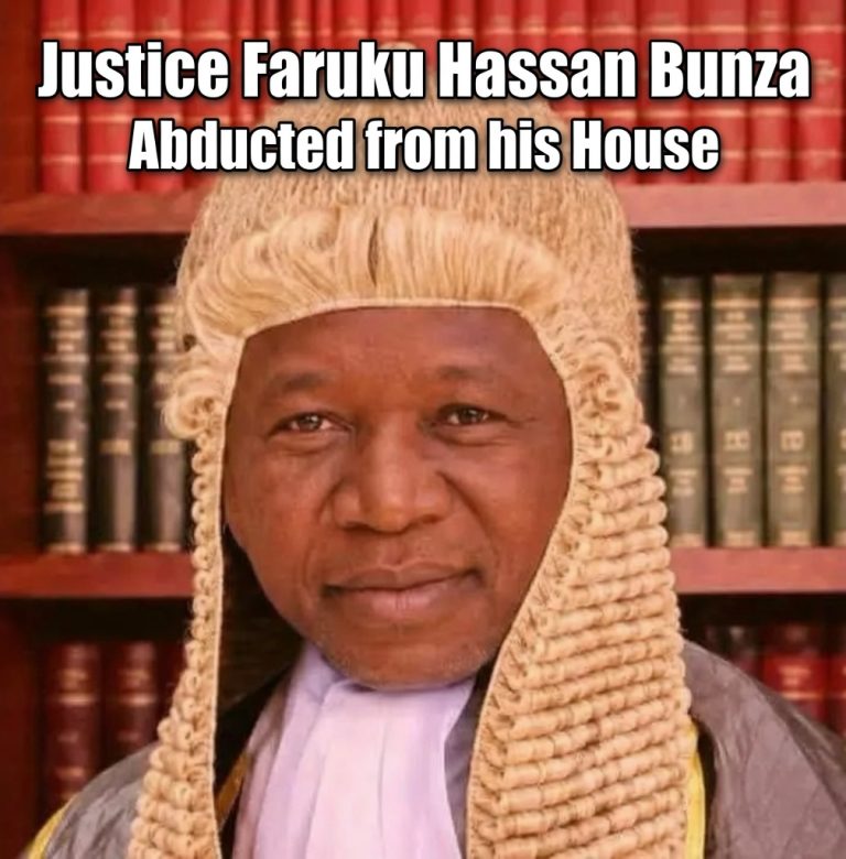 Bandits abduct Kebbi High Court judge, Justice Faruku Hassan Bunza