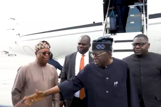 Tinubu arrives in Paris for the second leg of his foreign holiday.